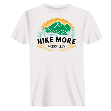 Hike More Worry Less T-Shirt for Men